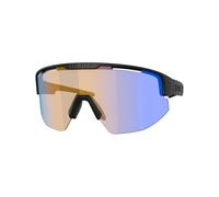 BLIZ - Versatile Sunglasses - Matrix Small Matt Black Nano Optics Nordic Light Coral Orange W Blue Multi Black