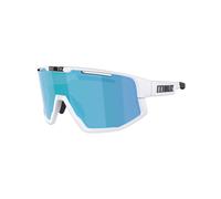 BLIZ - Versatile Sunglasses - Vision Matt White Smoke W Blue Multi White