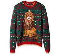 Blizzard Bay Men's Ugly Christmas Sweater Cat, Red/Green, XL