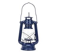 Blizzard Hurricane Oil Lamp Kerosene Lantern Iron Burning Lamp for Vintage Home Decoration Lighting (Blue)