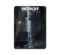 BLJKHTGG Detroit Become Human Retro Poster Metal Tin Sign Chic Art Retro Iron Painting Bar People Cave Cafe Family Garage Poster Wall Decoration 12x16inch(30x40cm)