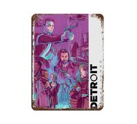 BLJKHTGG Detroit Become Human Video Game Unisex Gift Retro Poster Metal Tin Sign Chic Art Retro Iron Painting Bar People Cave Cafe Family Garage Poster Wall Decoration 12x16inch(30x40cm)