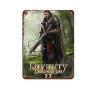 BLJKHTGG Divinity Original Sin II Video Game Player Gift Retro Poster Metal Tin Sign Chic Art Retro Iron Painting Bar People Cave Cafe Family Garage Poster Wall Decoration 12x16inch(30x40cm)