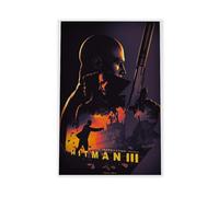 BLJKHTGG Hitman 3 Poster_ Agent 47 Video Game Canvas Poster Bedroom Decor Landscape Decor Gift 24x36inch(60x90cm)