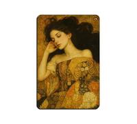 BLJKHTGG Klimt Style Woman Portrait Retro Poster Metal Tin Sign Chic Art Retro Iron Painting Bar People Cave Cafe Family Garage Poster Wall Decoration 8x12inch(20x30cm)
