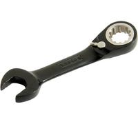 BLK CHRM Combo Stubby Reversible Ratchet Wrench 1/4"-Spline