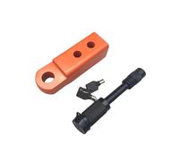 BLKCVDH 18000 Lbs 2 Inch Shackle Arm Receiver Towing Trailer Tow Hitch Trailer Hooks Tow Bar With Two Hole Adjust Pitch-Row(Orange)