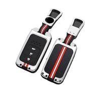 BLKCVDH Car Key Case Cover Protection Compatible for Crv Pilot Ridgeline Odyssey Grace Crider Vezel City Civic Jazz BRV BR-V HRV Accord EXL(B-silver ring)