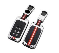 BLKCVDH Car Key Case Cover Protection Compatible for Crv Pilot Ridgeline Odyssey Grace Crider Vezel City Civic Jazz BRV BR-V HRV Accord EXL(G-silver ring)