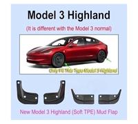 BLKCVDH Soft Mud Flaps Splash Guards Mudguards Front Rear Compatible for Tesla Model 3 Highland 2024 Model Y 2024-2021(Model 3 Highland)
