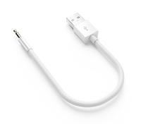 BLKing USB Data Charger Sync Cable - iPod Shuffle USB to 3.5mm Audio Jack, FOR 1st to 7th Gen iPod Shuffle - White