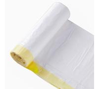 blkk Bin Bags Heavy Duty Bin Liners 50L Swing Bin Liners Strong Pedal Drawstring Bin Bags with Tie Handle Unscented 1 Roll, 20 Counts in All