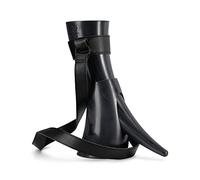 BLKSMITH Viking Drinking Horn | Dishwasher Safe and BPA free Viking Horn Drinking Cup | 24 oz Plastic Beer Glass with Leather Holster and Matching Stand | Black