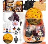 Bllctuiz Terrarium Kit for Kids - Halloween & Birthday Gift for Girls Ages 4-12, DIY Glow-in-The-Dark Night Light Craft Set with LED, Creative Toy & Spooky Decor