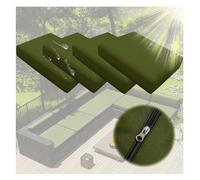BLLMTEAR 2/4/6 piece Waterproof Sofa Seat Cushion Cover with Zipper Cushions Chair Seat Removable Cover Pads Cover for Indoor Outdoor Patio Rattan Furniture(01,4pcs:50x55cm)