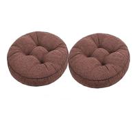 BLLMTEAR Round Chair Cushions Set of 2/4 Circular Dining Room Seat Cushion for High Stool Chairs Bistro Bar Indoor Chair Pads for Kitchen Dining Office Chairs(15,2pcs:16in/40cm)