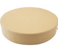BLLMTEAR Round Leather Seat Cushions Office Kitchen Dining Bar Stools - Thicken Soft Chair Pads for Outdoor Furniture Memory Foam(Khaki,13.8x2in/35x5cm)