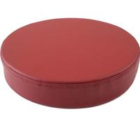 BLLMTEAR Round Leather Seat Cushions Office Kitchen Dining Bar Stools - Thicken Soft Chair Pads for Outdoor Furniture Memory Foam(Jujube red,19.7x4in/50x10cm)