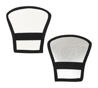 BLLNDX 2PCS Double Sided Flash Reflector Diffuser White Silver Dual Color Elastic Strap Photography Lighting Adjustment Accessory Universal 7.87 x 7.28 x 4.33 Inches for Outdoor Photography