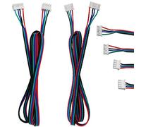 BLLNDX Stepper Motor Wire 2PCS XH2.54-4P to PH2.0-6P 2m Color Wire Stepper Motor Cables for NEMA 17 Stepper Motor 3D Printer Motor
