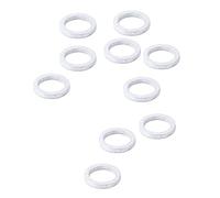 blloocod 10 Pack Chainring Washer Gasket Spacers, 2mm Aluminum Alloy Chainwheel Screw Spacers for Single Chainring Mounting, Bike Headset & Stem