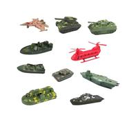 blloocod 10-Piece Navy Ship Toy Set for Adults - Model Warship Collection with Aircraft Carrier, Submarines, Tanks