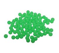 blloocod 100Pcs Glow in the Dark Round Luminous Beads, 4/5/6/7/8/10/12mm Green Acrylic Fishing Float Beads for Sea Fishing Tackle Tools