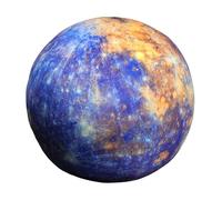 blloocod 3D Stuffed Pillow Simulation Model Soft Plush Toy for Adults Parents Educational Home Decor- Mercury