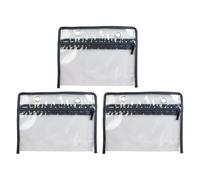 blloocod 3Pcs Lure Bag Inner Pockets, Transparent PVC Sealed Tackle Organizer Bags for Fishing Tools, Stationery, Makeup, 7.87x5.91 Inch