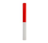 blloocod ABS Plastic Relay Baton for Athletics and Track & Field, 300mm x 32mm, White and Red, 1-Pack