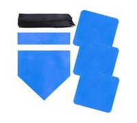 blloocod Baseball Base Set with Pitcher's Rubber & Home Plate - Portable Training Equipment for Kids & Adults with Carry Bag- blue