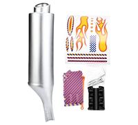 blloocod Bike Spoke Tube Motorbike Noise Maker Accessories Modification Kit, Bicycle Exhaust System with 3 Sound Cards for Kids and Adults