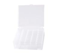 blloocod Bobbin Box for Sewing Machine - 60 Bobbin Organizer, Clear Dustproof Case (4.7x3.9x1.8 in)