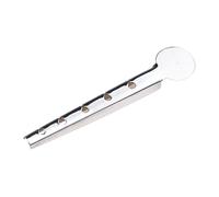 blloocod Fly Tying Hackle Guard with 5 Holes, Stainless Steel Feather Guard Tool for Easy Dubbing and Binding, 3.60inch Length