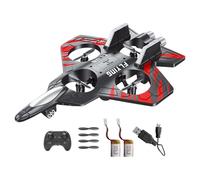 blloocod Foam Aircraft RC Plane, Sensing Toy for Kids in the Yard, 2.4GHz Remote Control Glider, Easy to Fly Outdoor Toy- Red