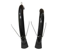 blloocod Folding Bike Fenders 20 inch Wheel Mudguards 46mm Width Front & Rear Set Black Bicycle Mudflaps Protection- Style B