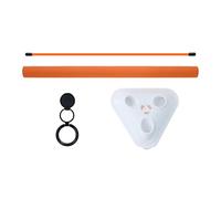 blloocod Golf Alignment Rod and Angle Holder Swing Training Aid, Adjustable Tilt Angle, Easy Assembly, PP/Iron/EVA