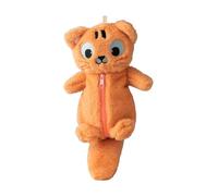 blloocod Portable Pencil Case with Animal Design for Office and School, Compact Zippered Storage Organizer for Stationery- Tiger