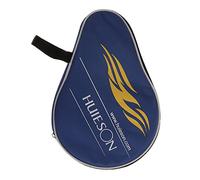 blloocod Portable Table Tennis Racket Case Ping Pong Bat Carry Bag Cover with Ball Pouch Backside Holds 1 Paddle 3 Balls - Blue
