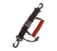 blloocod Scuba Diving Lanyard Anti Lost Spring Coiled Lanyard for Dive Lights Torch Accessories- Red