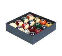 blloocod Set of 16 Resin Pool Balls for Competition (2.25 inch / 57mm) - High-Gloss Professional Billiard Balls- Billiard Balls