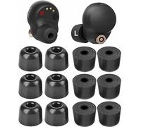 BLLQ Memory Foam Tips Compatible with Sony WF-1000xm5 1000xm4 WF-C700n Replacement Ear Tips, Perfect Noise Cancellation, Fit in Case, Foam Tips 6 Pairs, Black, Large Size (515BL)