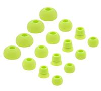 BLLQ Replacement Silicone Ear Tips Ear Buds Ear gels for Beats by dr dre Powerbeats 3 Wireless Stereo Earphones - 16PCS 8 Pairs with 4 Size Options （Green）