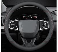 BllXESD Steering Wheel Cover Compatible for Ford Transit Connect 2010-2023, Breathable Premium Leather Car Steering Wheel Cover, Anti-Slip Design, A-Style