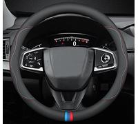 BllXESD Steering Wheel Cover Compatible with Toyota Corolla 2003-2023, Breathable Premium Leather Car Steering Wheel Cover, Anti-Slip Design, C-Style