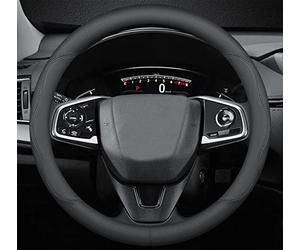 BllXESD Steering Wheel Cover Compatible with Toyota RAV4 2001-2023, Breathable Premium Leather Car Steering Wheel Cover, Anti-Slip Design, B-Style