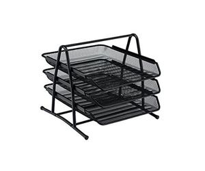 BLM Blk 5 Star Office Mesh 3Tierltrtray Frld