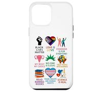 BLM Human Rights Feminism Trans Science Books LGBTQ Kindness Case for iPhone 12 Pro Max