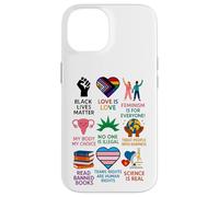 BLM Human Rights Feminism Trans Science Books LGBTQ Kindness Case for iPhone 14
