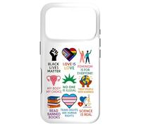 BLM Human Rights Feminism Trans Science Books LGBTQ Kindness Case for iPhone 17 Pro